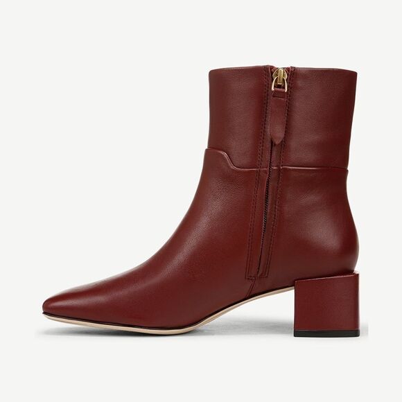 Franco Sarto Flexa Fabiene Leather Bootie Burgundy Size 9 - Picture 11 of 11